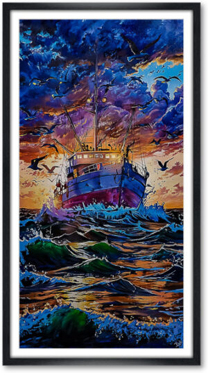 Dernier Cap – Édition Fine Art Encadrée (Noir)