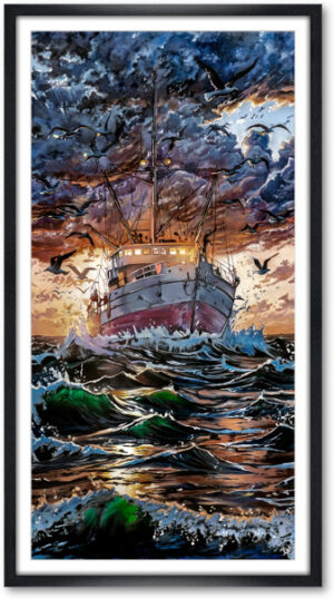 Dernier Cap – Édition Fine Art Encadrée (Noir)